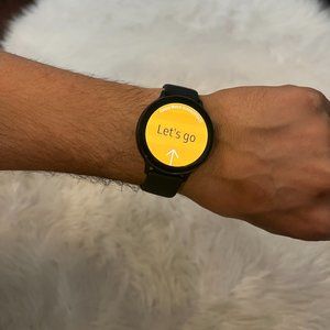 Samsung - Galaxy Watch Active2 Smartwatch 44mm Aluminum - Aqua Black